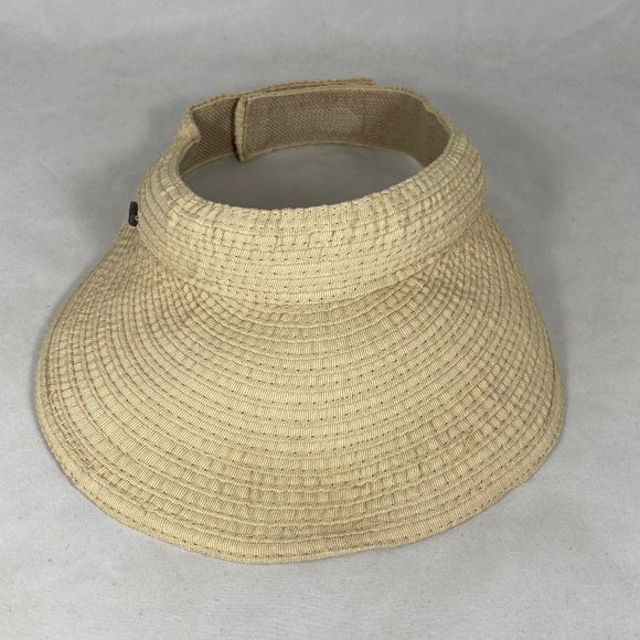 Cappelli Wide-Brim Visor Cream - Picture 2 of 8